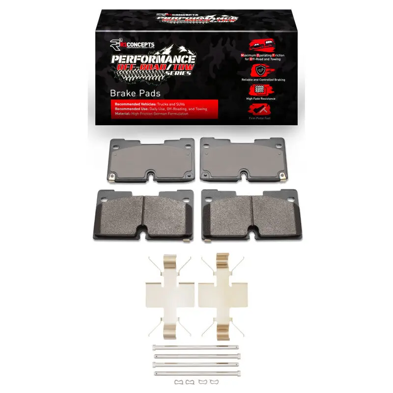 R1 2019-2025 Cadillac Escalade Front Performance Off-Road/Tow Brake Pads & Hardware Kit 1
