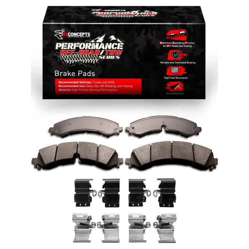 R1 2020-2025 Chevy Silverado 3500 Hd Front/Rear Performance Off-Road/Tow Brake Pads & Hardware Kit 1