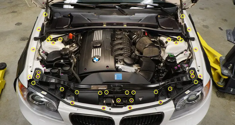 Stage 1 Titanium Hardware Engine Bay Kit - Bmw E82 135I (2007-2012) 3
