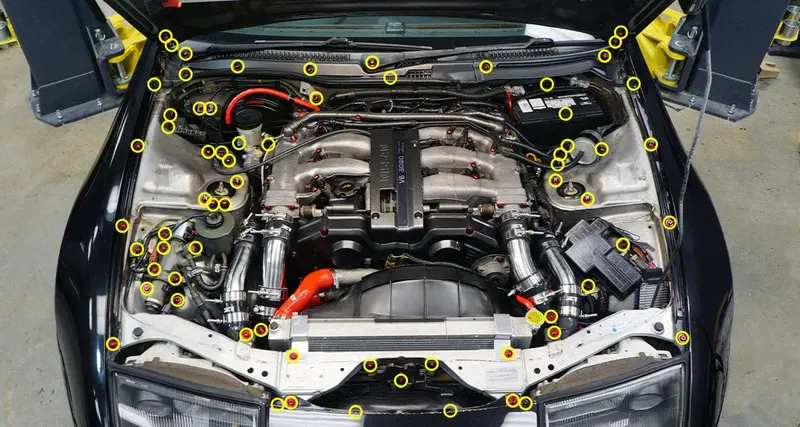 Stage 3 Titanium Hardware Engine Bay Kit - Nissan 300Zx (1990-1999) 2