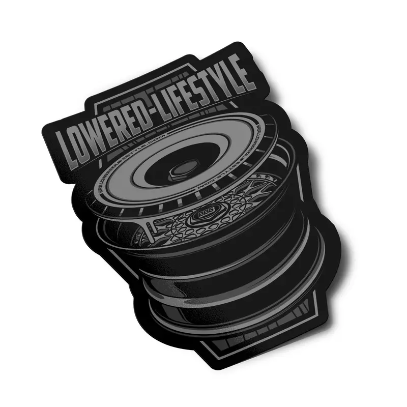 Sticker – Bbs Rs Wheel Dissection V3 - Black/Grey 1
