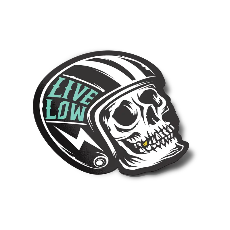 Sticker – Live Low Skull 1