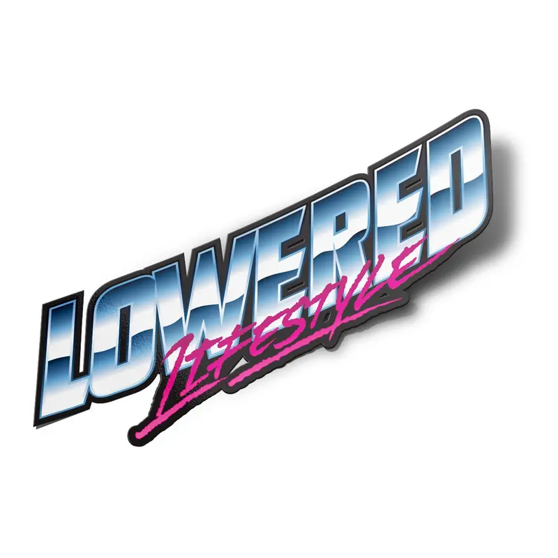 Sticker – Lowered Lifestyle Retro Logo 1