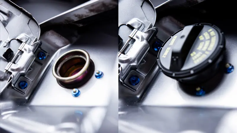 Titanium Hardware Fuel Door Kit - Honda S2000 (2000-2009) 3