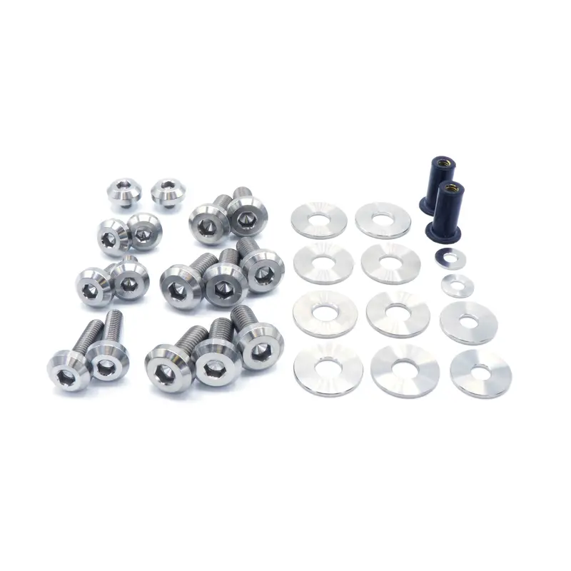 Titanium Hardware Hood Kit - Bmw E9x 335I (2007-2013) 1