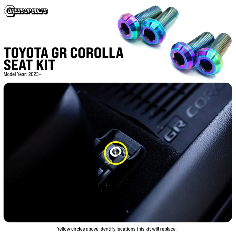 Titanium Hardware Seat Kit - Toyota Gr Corolla (2023+) 2