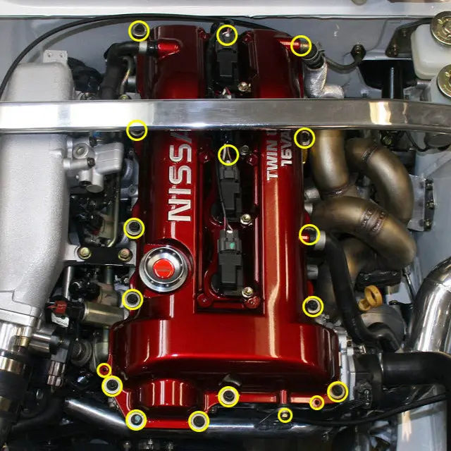 Titanium Hardware Valve Cover Kit - Sr20det Vtc 3
