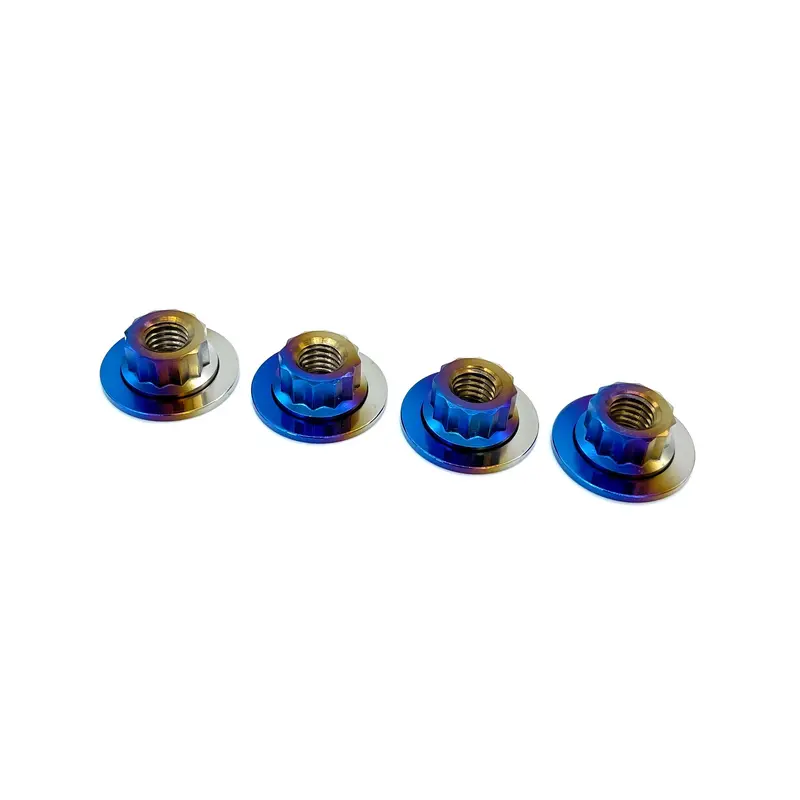 Titanium Hood Bracket Replacement Nuts for Nissan R35 GT-R