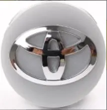 Toyota Floating Center Cap Silver & Chrome 2 1/2" (62Mm) — Qty 4 1