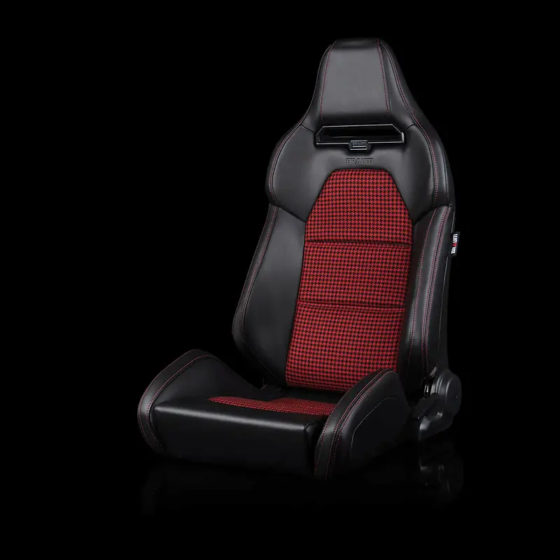 Viper X Series Sport Seats - Black / Red Houndstooth 1