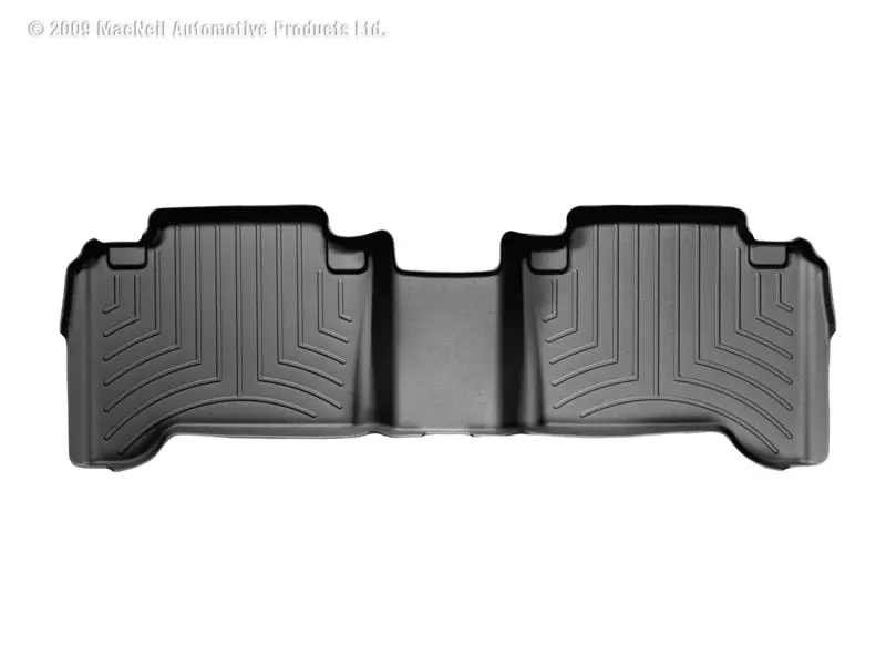 Weathertech 05-13 Toyota Tacoma Double Cab Rear Floorliner - Black 2