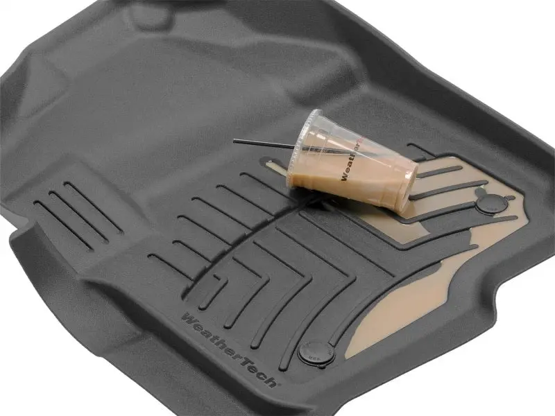 Weathertech 2017 Ford Super Duty (Super Cab / Crew Cab) Front Floorliners And Rear 3D Mats - Black 1