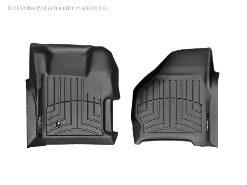 Weathertech 99-07 Ford F250/F350/F450/F550 Super Duty Regular Cab Front Floorliner - Black 2