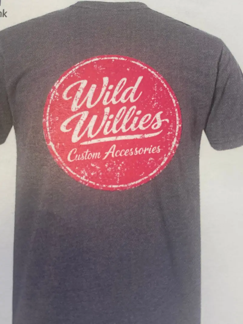 Wild Willies Distressed Circle Logo Tee 2