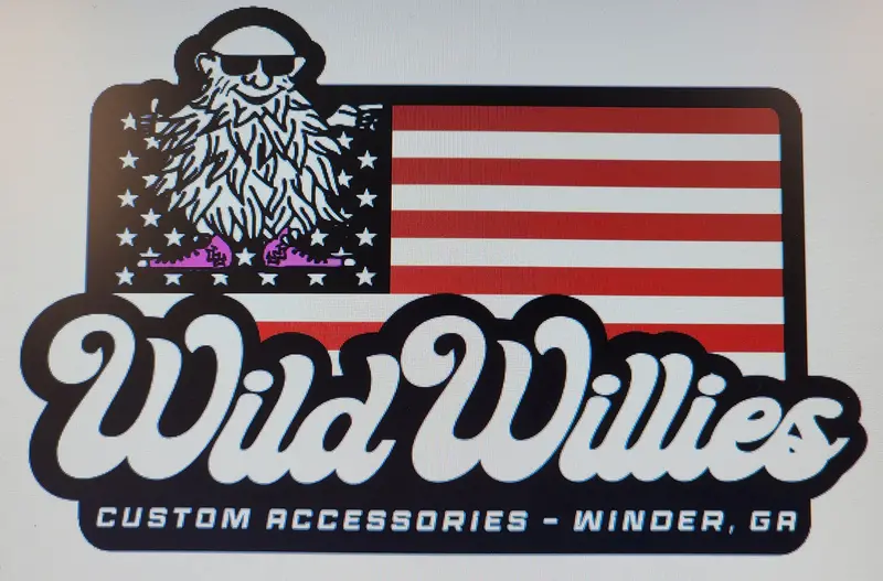 Wild Willies Flag Decal 2