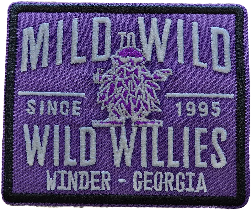Willies Double Velcro Mild To Wild Square Patch Single 1