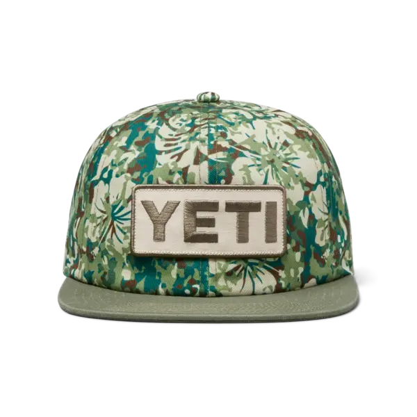 Yeti- Hibiscus Flat Brim Hat 1