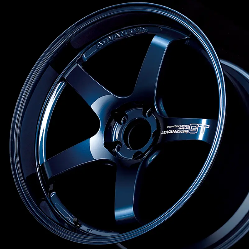 Advans Gt Premium Forged Alloy Wheel – 20X9.0", +47Mm Offset, 5X120 Bolt Pattern, 70.1Mm Center Bore, Racing Titanium Blue Finish With Machined Ring 1
