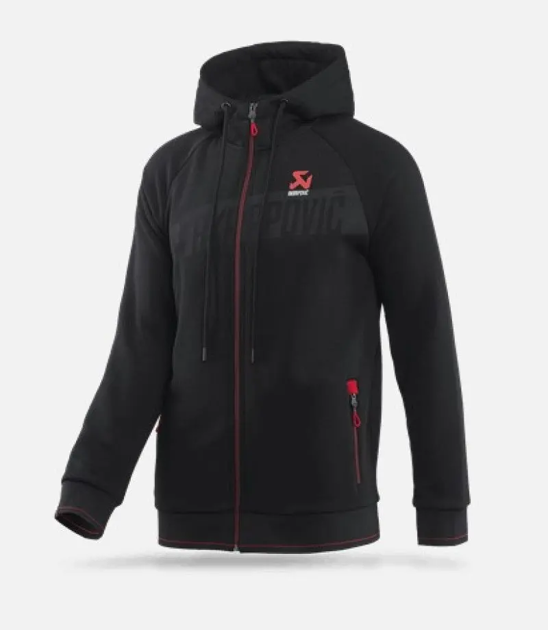 Akrapovic Men'S Black Corpo Zip-Up Hoodie – Size Small 1