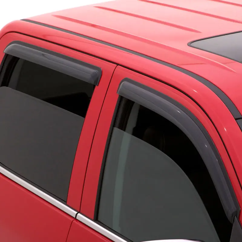 Avs Ventvisor Window Deflectors For 2015–2018 Chevy Silverado 2500 Crew Cab – Smoke Tint, Outside Mount, 4-Piece Set 1