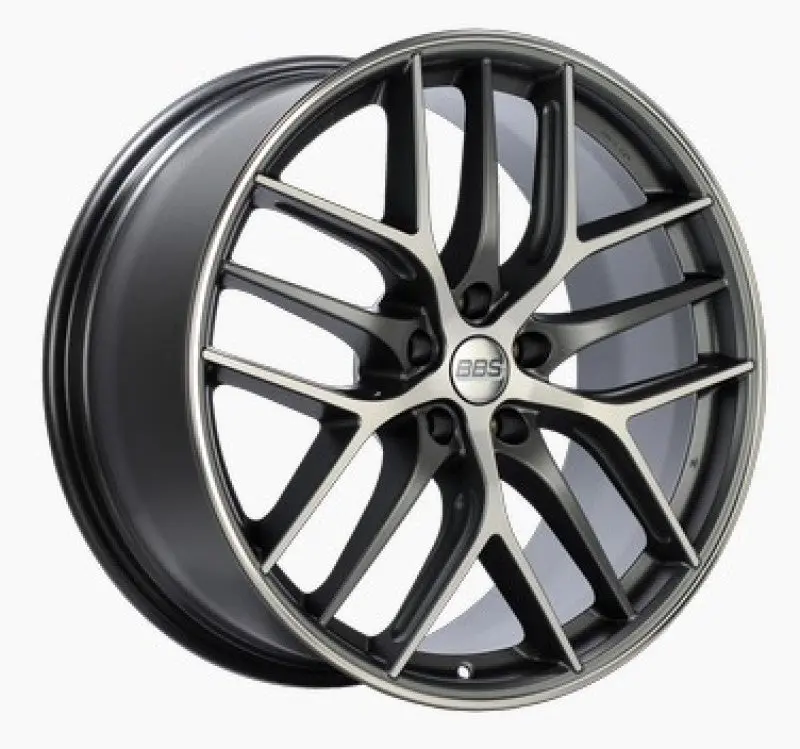 Bbs Cc-R Satin Graphite Alloy Wheel – 19X9.5", 5X112, Et46, Diamond-Cut Face With Rim Protector 1