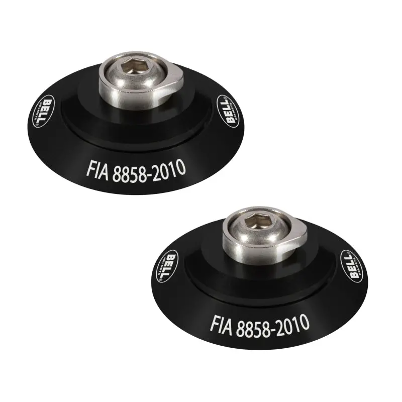 Bell Hans Clip Set Compatible With Fia 8858-2010 Safety Standards – Black 1