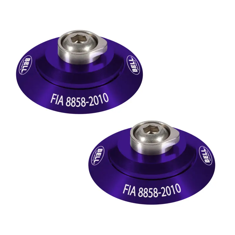 Bell Hans Clip Set – Purple, Fia 8858-2010 Certified Safety Component 1