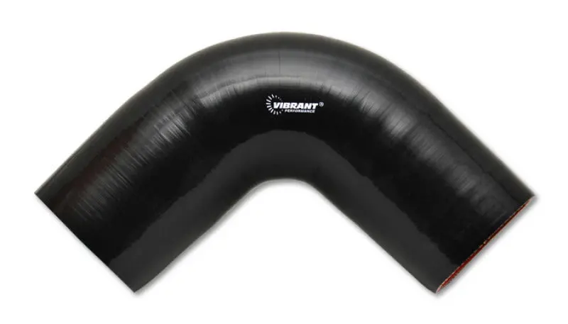 Black 90° Flexible Silicone Elbow Fitting – 2.375" Id, 5" Leg Length 1