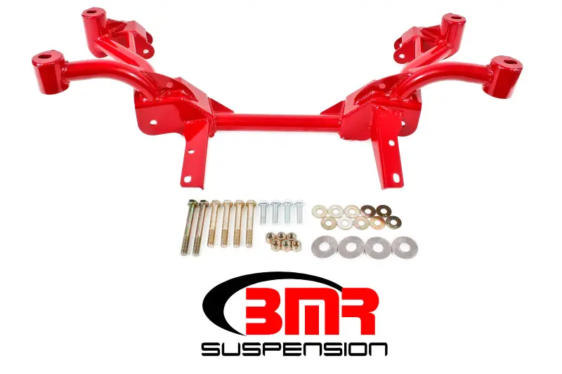 Bmr K-Member For Third-Gen F-Body (1982–1982) – Red Finish, No Motor Mounts, Includes Pinto Rack Mounts 1