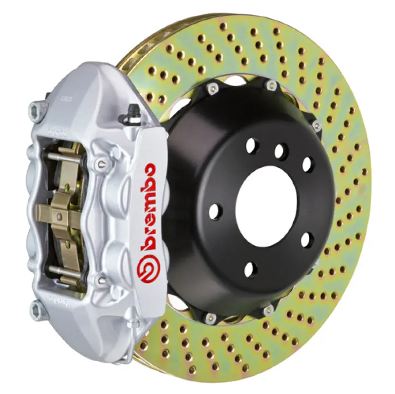 Brembo 08-14 Challenger Srt-8 Rr Gt Bbk 4Pis Cast 380X28 2Pc Rotor Drilled-Silver 1