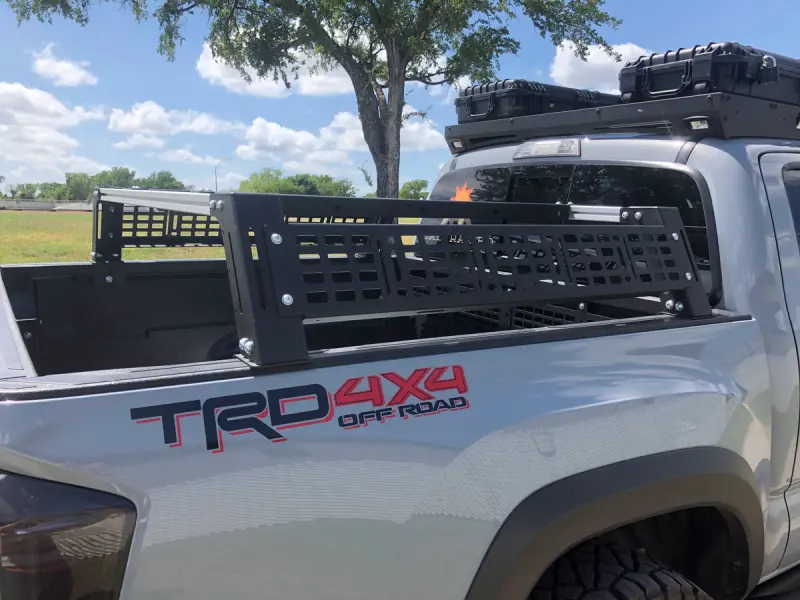 Cali Raised Overland Bed Rack – Mid-Height Aluminum System For 2005–2023 Toyota Tacoma (Long Bed) 1