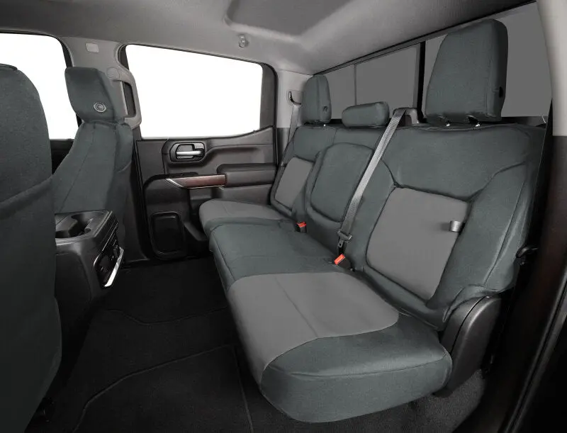 Covercraft Endura Precisionfit Third-Row Seat Covers For 2016–2024 Chevrolet Traverse – Charcoal/Silver Durable Fabric 1