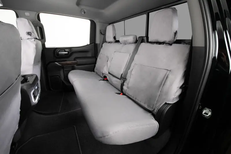 Covercraft Seatsaver Polycotton Front Row Seat Covers — Custom Fit For 2015–2020 Chevrolet Tahoe (Grey) 1