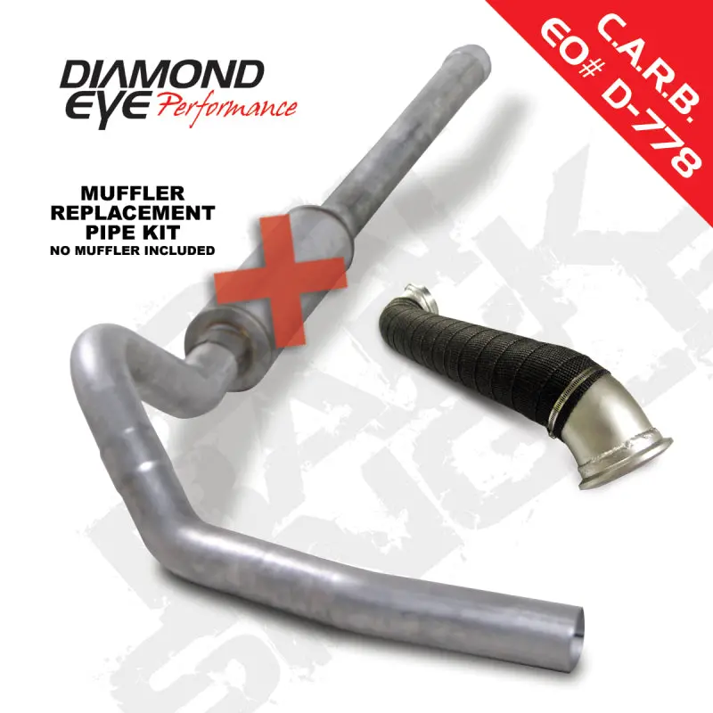 Diamond Eye 4-Inch Cat-Back Exhaust System With Tdp Aluminum Tip For 2006–2007 Chevy/Gmc 6.6L Duramax 2500/3500 1