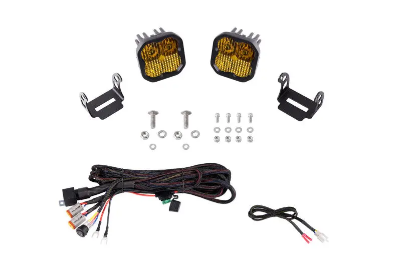 Diode Dynamics Ss3 Led Ditch Light Kit — Sport Yellow Combo For 2021–2022 Ford Bronco 1