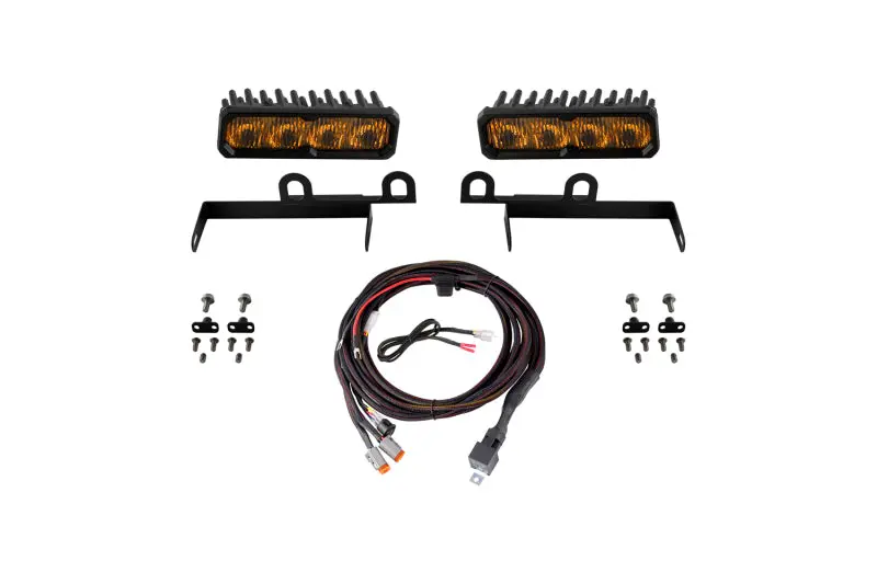 Diode Dynamics Ss6 Max Led Fog Light Kit – Yellow (3000K), For 2013–2018 Ram 1500 Sport Express 1