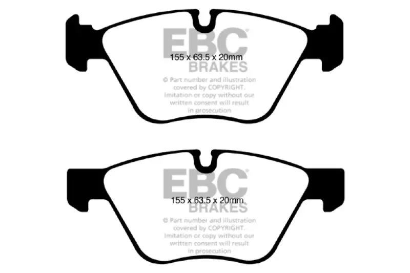 Ebc Redstuff Front Brake Pads For 2008–2010 Bmw 128I (3.0L N52 Engine) 1