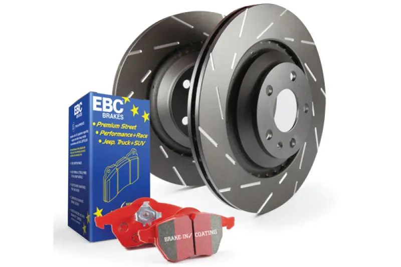 Ebc Redstuff Performance Brake Pad And Usr Drilled & Slotted Rotor Kit (S4 Series) 1