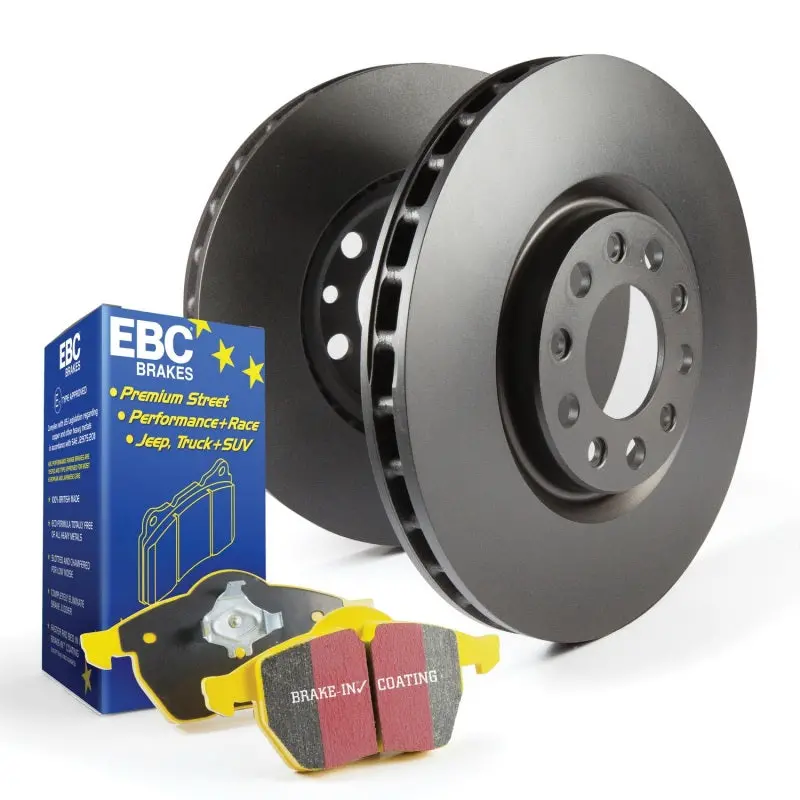 Ebc Yellowstuff High-Performance Brake Kit – S13 Series Pads And Rk Slotted Rotors 1