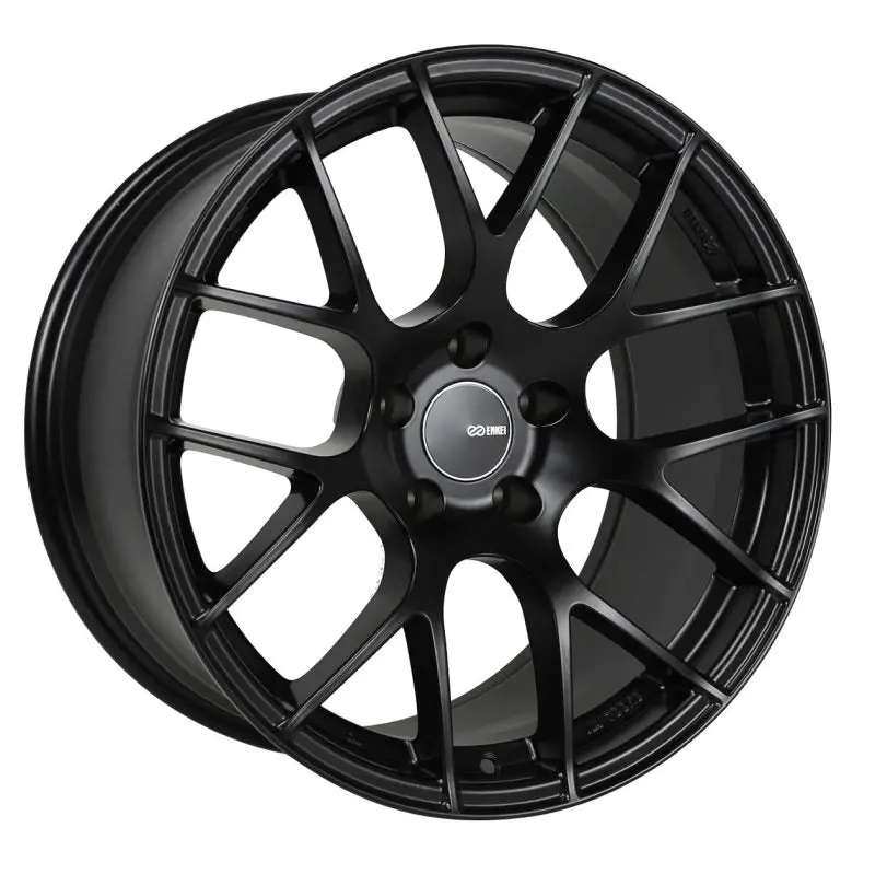 Enkei Raijin 18X8.5 Black Alloy Wheel – 5X100 Bolt Pattern, 45Mm Offset, 72.6Mm Bore 1