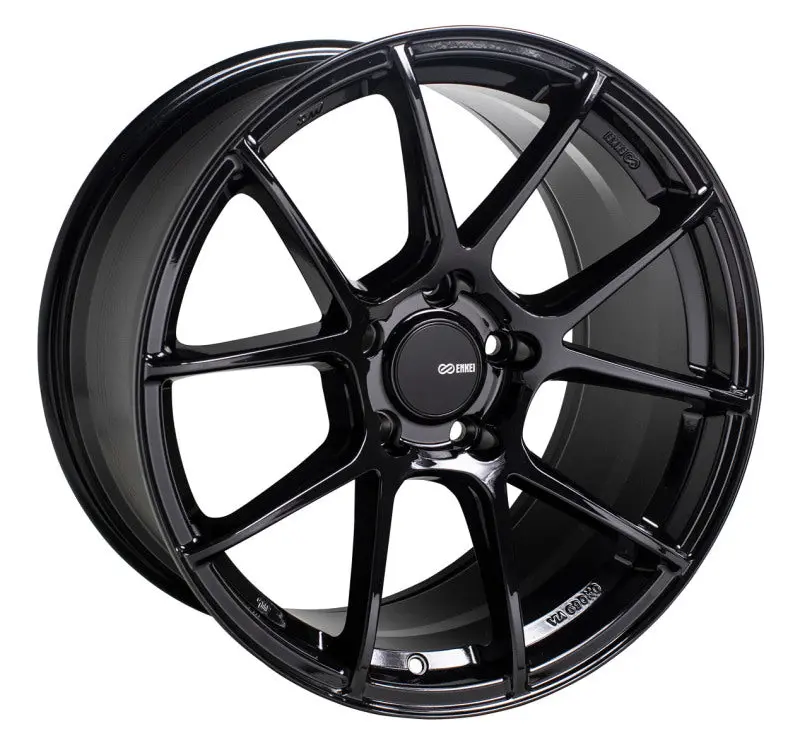 Enkei Ts-V 17×8 Alloy Wheel – 5×114.3, +35Mm Offset, 72.6Mm Hub Bore, Gloss Black Finish 1