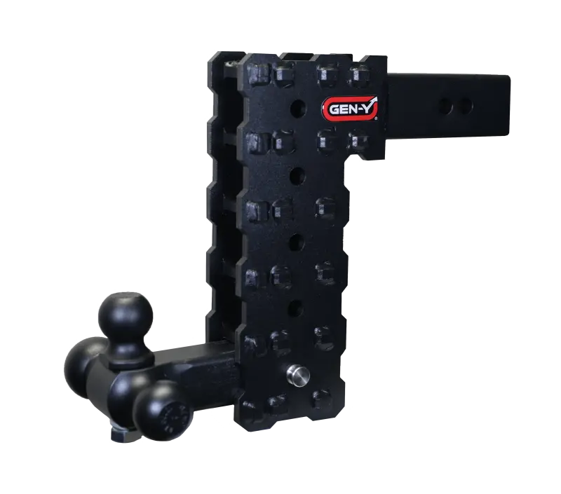 Gen-Y Phantom-X Adjustable Hitch — 2.5" Shank, 10" Drop, 1,600-Lb Tw / 16,000-Lb Gtw — Includes Gh-052 Receiver (No Flat-Towing Capability) 1