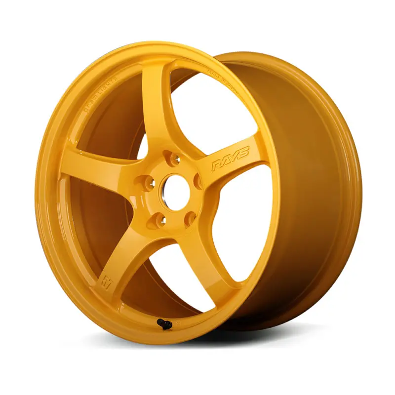 Gram Lights 57Cr Forged Alloy Wheel — 18X10.5", +22Mm Offset, 5X114.3 Bolt Pattern, Machined Yellow Finish 1