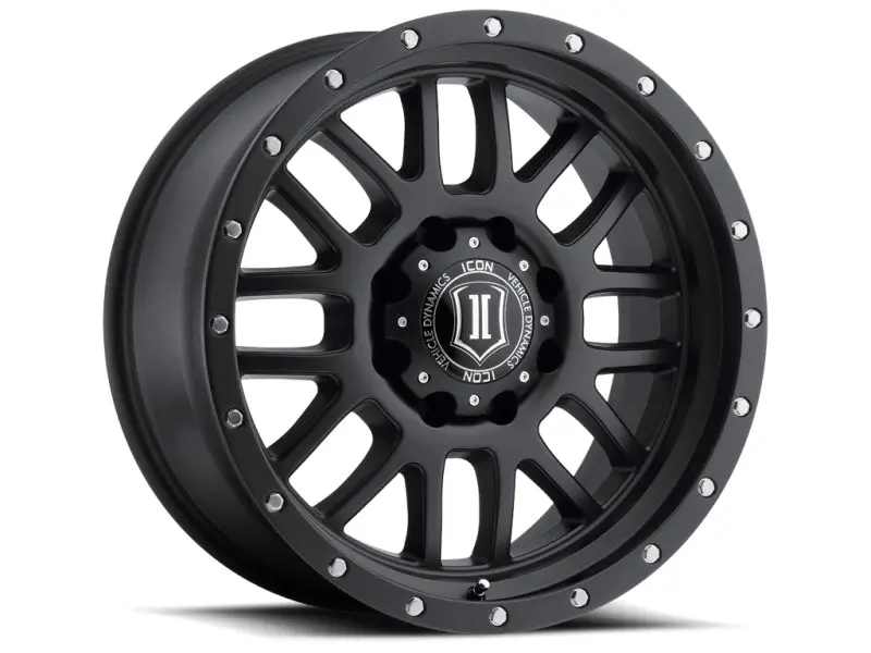 Icon Alpha Forged Aluminum Wheel – 20X9", 8X6.5" Bolt Pattern, 19Mm Offset, Satin Black 1