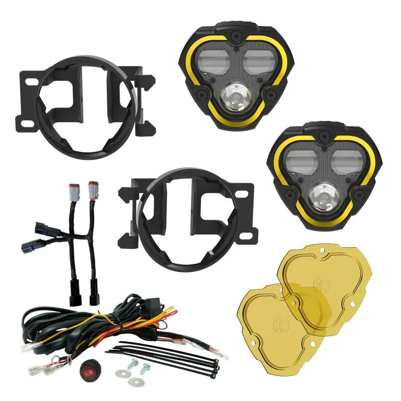 Kc Hilites Flex Era 3 Dual-Mode Sae-Certified Fog Light Kit For Toyota Tacoma, 4Runner, And Tundra 1