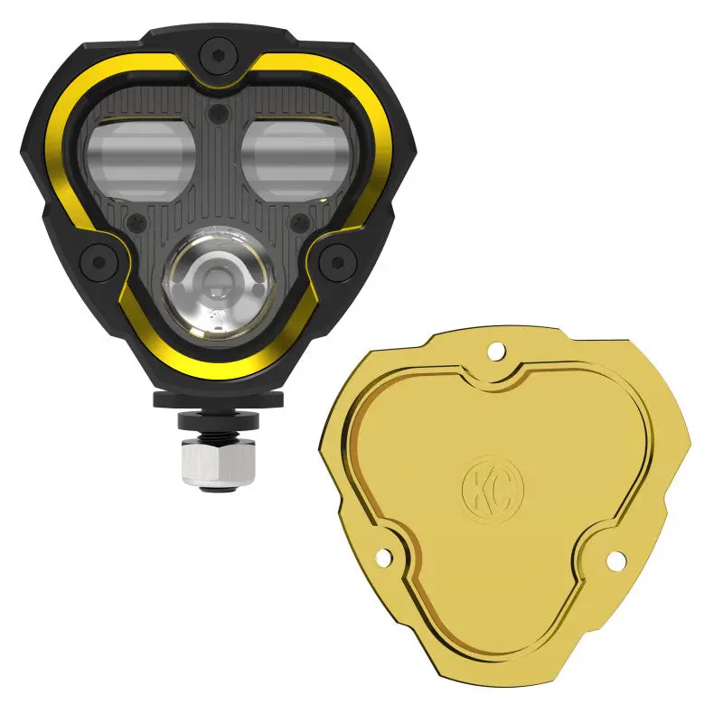Kc Hilites Flex Era3 Dual-Mode Sae-Certified Fog Light – Single-Unit Master Kit With Clear And Yellow Lenses 1