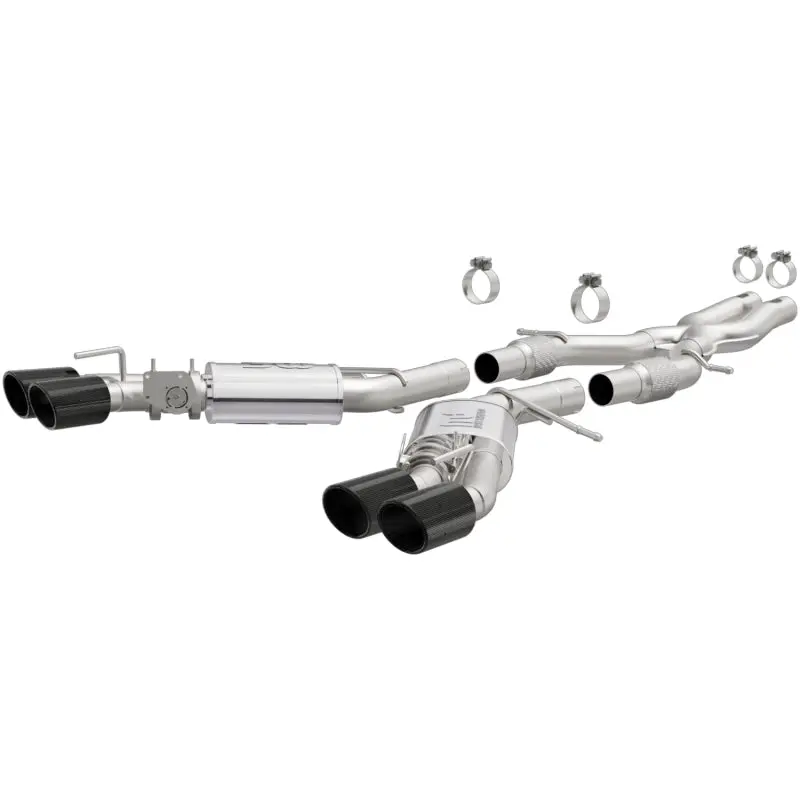 Magnaflow Cat-Back Exhaust System For 2015–2017 Cadillac Cts-V – 6.2L V8 With Carbon Fiber Quad Tips 1
