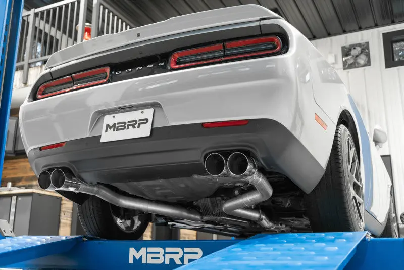 Mbrp Aluminized Steel Cat-Back Exhaust – 3-Inch Dual Rear System With Quad Tips For 2015–2016 Dodge Challenger Rt 5.7L 1