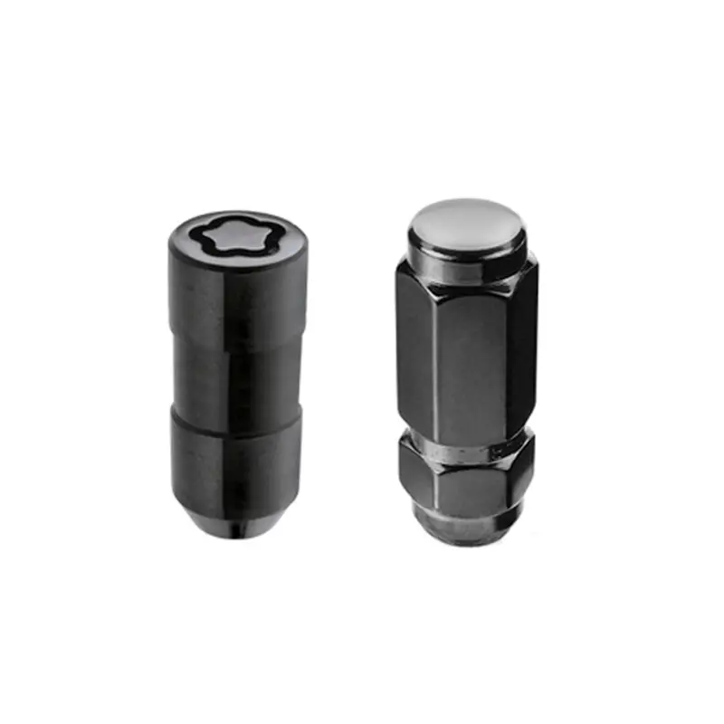Mcgard 8-Lug Wheel Lock Kit — Cone-Seat Hex Nuts, 9/16"-18 Thread, 2.5" Length, Black Finish 1