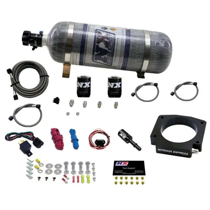 Nitrous Express Nitrous Plate Kit For 2015–2017 Ford Mustang Gt350 – Includes 12Lb Bottle 1